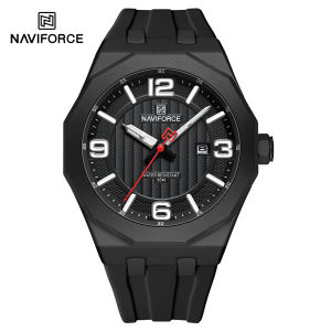 NAVIFORCE Original Quartz Watches For Men 30m Waterproof Casual Fashion Brand New Wristwatch  Date Luminous Dial NF8079