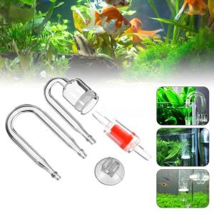 CO2 Diffuser 4Pcs for Nano Kit Transparent Glass Increasing Saturation of CO2 for Aquarium Fish for Tank Check for Valve