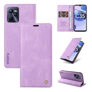 Vỏ điện thoại chống rơi cho Oppo Realme C55 C53 C35 C33 c33s C31 C30 C30 C25 c25s C21 C20 C11 2021 C15 C12 TPU ví da vỏ Nắp gập Có khe cắm thẻ từ tính