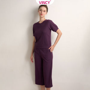 [Mua 3 giảm 20% mua 2 giảm 15%] Bộ Đồ Thun Lửng Nữ Vincy BTL030W31