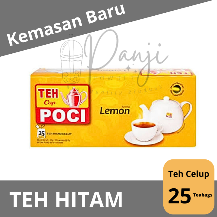 Teh Cap Poci Box Isi 25 Rasa Lemon Teh Poci Lemon Isi 25 Kemasan Box