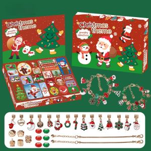 Bộ Vòng Charm lắc tay Giáng Sinh Noel cho Bé (28Chi tiết: Gồm 2 dây đeo và 26 phụ kiện đi kèm)