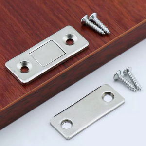 Strong Door Closer Magnetic Door Catch Latch Screw/Sticker Ultra Thin Door Magnet Furniture Cabinet Cupboard