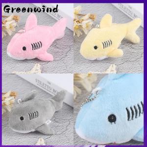 【Greenwind】 12CM key chain gift shark plush stuffed toy doll mini pendant plush toys