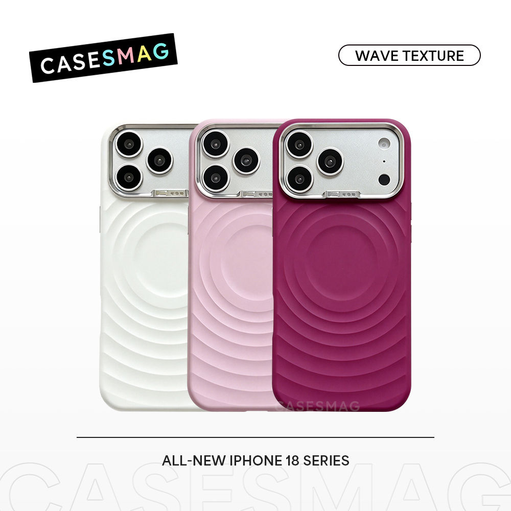 Bumpy Wave Simple Wave Texture Liquid Silicone Magnetic Phone Case for iPhone 13/14/15/16 ...