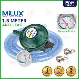 【NEW】 MILUX M-198F M-198CS SIRIM SAFETY GAS REGULATOR ANTI LEAK VALVE PRESSURE GAUGE INDICATOR METER LOW PRESSURE KEPALA DAPUR RENDAH COOKER 煤气头 IGT Ediyonline Ediy