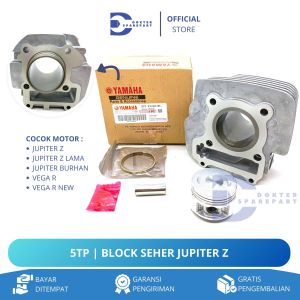 5TP BLOCK SEHER KOMPLIT + PISTON KIT JUPITER Z / JUPITER BURHAN / VEGA R NEW / BLOK / CYLINDER