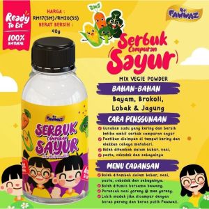 FAWWAZ & RUSH babyfood - Serbuk Fawwaz Serbuk Rush Savory Powder Baby Seasoning Powder Enhancer - Serbuk Perasa Bayi