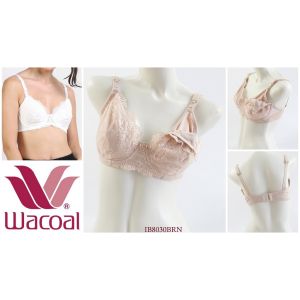Bra Wanita / Nursing/  Menyusui WACOAL Full cup Kawat Renda Tanpa Busa  IB8030