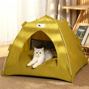 Lovinland Cat Portable Tent House Cat Bed for Indoor Outdoor Dog Bed Nest Easy Access Mini Tent Foldable House for Puppies & Small Animals