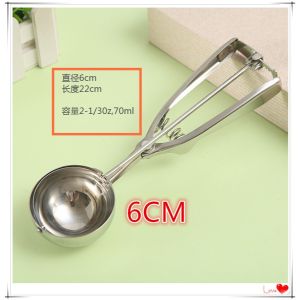 ICE CREAM SCOOP STAINLESS STEEL 304 4CM/5CM/6CM Extra Thick Ready Stock KL