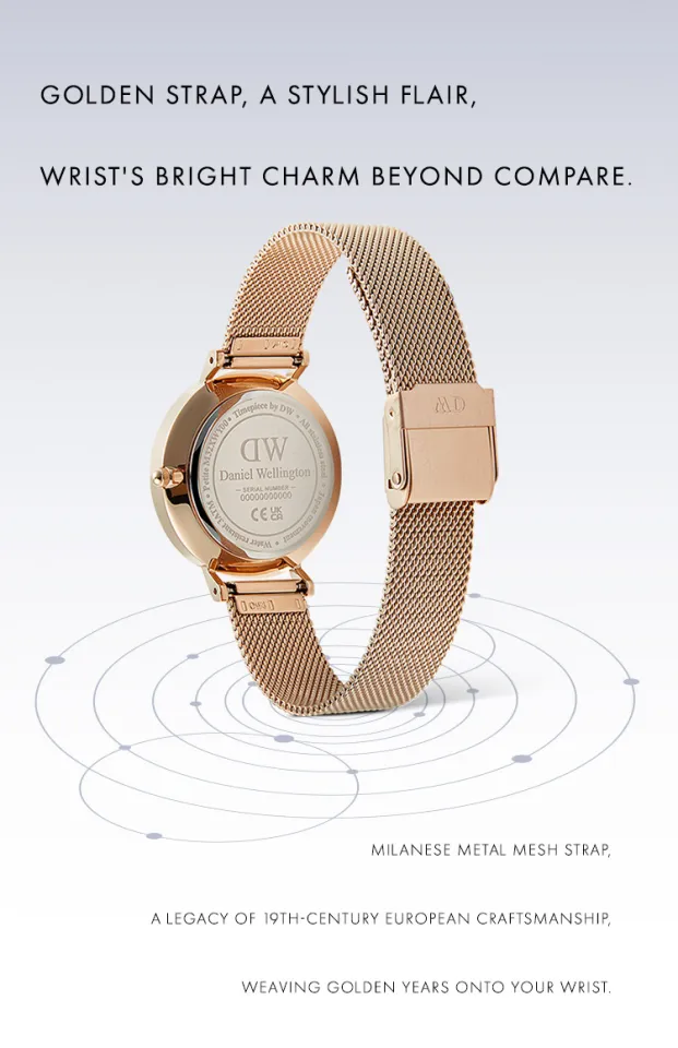 years warranty] Daniel Wellington Petite Lune 32mm Melrose Rose