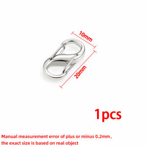 Polishing Stainless Steel S-buckle Double-headed Spring Lock diy Jewelry Bracelet Necklace Accessories