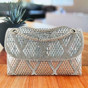 Tas Kondangan Pesta Wanita Kristal Kekinian Dompet Pesta Premium Unik Mewah Elegan Taspesta J28748-1