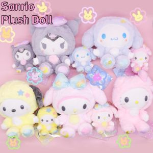 Sanrio Plushies 20cm Cute Cinnamonroll Kuromi Pochacco Kawaii Plush Doll Soft Stuffed Plushy Birthday Gifts For Children