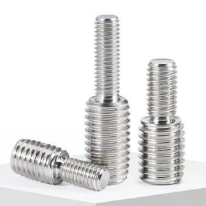 304 Stainless Steel M3 M4 M5 M6 M8 M10 M12 M14 M16 M20 Thread Adapter Male to Male Conversion Double Head Transfer Screw Bolt