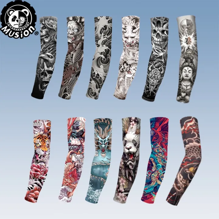Musion%20Trendy%20Tattoo%20Arm%20Sleeve%20UPF%2050+%20Sun%20Protection%20Arm%20Sleeves%20Cooling%20Tattoo%20Cover%20Sleeve%20for%20Outdoor%20Sports%20Running%20Driving%20-%20Image%202
