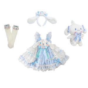 SHUNAICHI Melody Girls Lolita Dress Sanrios Anime Cinnamoroll Kawaii Summer New Korean Children Princess Suspender Dress Party Dress Gift