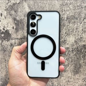 TERBARU! Case Compatible For S20 S21 S22 S23 S24 FE Plus Ultra Magsafe Magnetic Wireless Black Matte