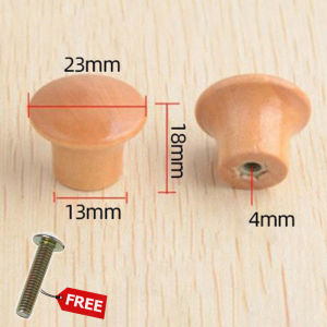 High Quality Cabinet Handle Round Wood W/Screws