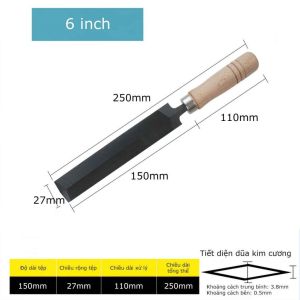Dũa kim cương mài lưỡi cưa gỗ cầm tay Nhật Bản thép carbon cao cấp chống mài mòn giũa cưa gỗ chuyên nghiệp - BAUHO