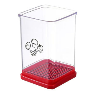 Fruit Vegetable Speed Slicer Manual Cup Cutter Kitchen Portable Slicing Tool with Push Plate