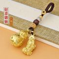 （大师開光）招财金貔貅算盘葫芦钥匙扣 FENGSHUI feng shui decoration 貔貅 葫芦 算盘 纯黄铜风水招财聚宝挂件 八方聚财 财源滚滚（送朱砂）. 