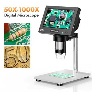 CHUANGCHAO Digital Microscope 10MP 1-1000X 5.5 Inch LCD Display Magnification Industrial Electronic Magnifier