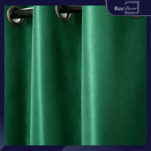 Buydecor Semi Blackout Eyelet Curtain 140x180cm 6ft Window Curtain With Ring Bedroom Kurtina Fabric Curtain for Living Room Bedroom