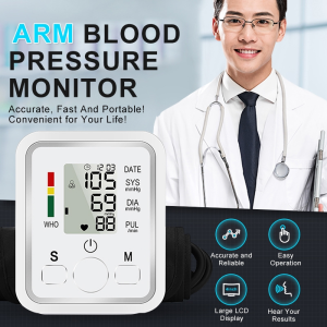 [Giọng Nói Tiếng Việt]Máy Đo Huyết Áp Tại NhàĐo Nhịp Tim Điện Tử Bắp Taychính xác và truyền kết quả đo