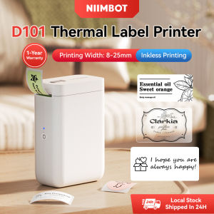 NIIMBOT D101 Thermal Label Printer 1 Inch Multifunctional Bluetooth Inkless Printing Label Maker Beauty Food Name Sticker Storage Label Machine