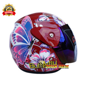 HELM / HELM DEWASA / HELM JM EVO TURBO BLACK DOFF TERBARU