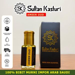 AMEER OUD 6 ml Non Alkohol Parfum Sholat Minyak Wangi Ameer Oud Original Sultan Kasturi sultan katsuri sultan kasutri