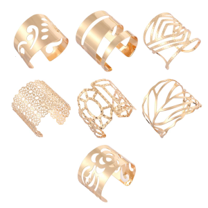 Rhombus Flower Leaf Alloy Bracelet Cuff Designs Bracelet with Open Designs and Leaf Accent for Trendy Outfits