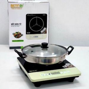[Lõi đồng] Bếp Từ Phím Cơ Bennix BN-266IH 2000W Tặng kèm nồi lẩu 28cm Bảo hành 12 tháng