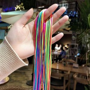 JON09 Daily Long Invisible Styling Hair Accessories Decor Children Rope Strands Cute Sweet Mix Colorful Hair Braids Hair Ribbons African Braid Girl DIY Ponytail