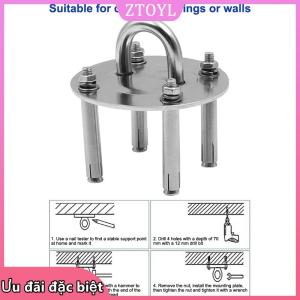 🎀ZTOYL✨ 1 2 3 Bộ khung treo bằng thép không gỉ móc treo Ghế võng treo tường móc Neo móc treo Yoga