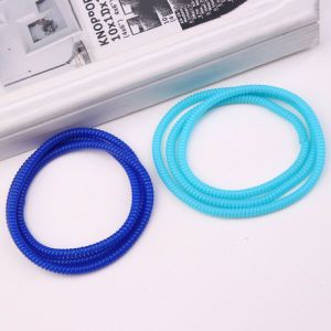 สายเกลียวถนอมสายชาร์จโทรศัพท์ สายหูฟัง cable protector line( สายชาร์จยาว 1 เมตร ใช้สายเกลียว 3 เส้น)