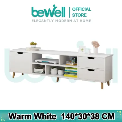 Bewell TV Cabinet Furniture Modern Minimalist Living Room (120/140CM)