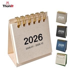 Thunlit Mini Calendar 2026 Creative Minimalist Small Cute Desk Calendar Decoration Time Schedule Planner School Office Stationery