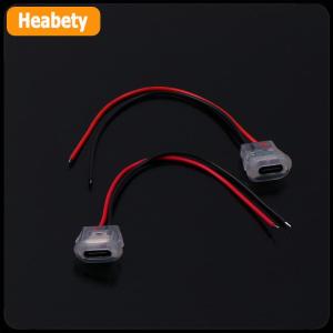 【2-3 ngày giao hàng】 2pin USB Loại C loại đầu vào sạc ổ cắm với đèn LED tấm không thấm nước USB-C cổng điện TYPE-C Nữ kết nối jack