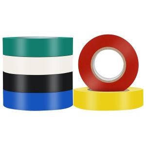 6pcs Rainbow Colour Vinyl Pinstriping Tape 17mmx20m for ElectricianSchool Gym Marking Floor Crafting Vehicles