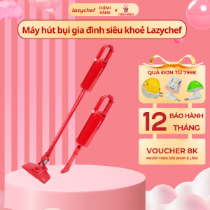 Hút bụi cầm tay 400w Lazychef - 3 Chi Tiết - Siêu nhẹ tháo lắp dễ dàng chỉ cần 3s lực hút cực khoẻ nhiều đầu hút đa năng