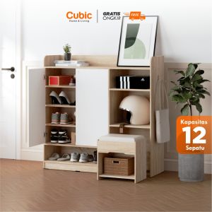 Cubic Lemari Sepatu Minimalis / Rak Sepatu / GENIO LS 120