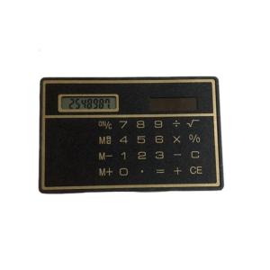 Pocket Friendly Solar Calculator 8 Digit Thin ABS Plastic Construction No Required For Office School Use