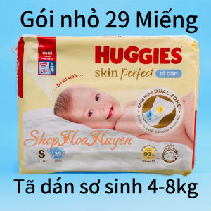 Tã dán sơ sinh Huggies bé từ 4-8kg mẫu  mới 2025 Tã dán Huggies sơ sinh 0-5kg - Bĩm dán Huggies cho bé sơ sinh 0-8kg