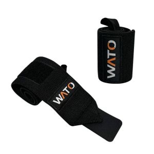 2pcs Hand Wrist Band Alat Pelindung Pergelangan Tangan Gym Sarung Tangan Angkat Beban