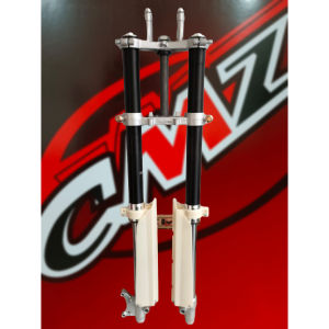 USD UP SIDE DOWN KLX 150 SHOCK DEPAN CNC CUSTOM TRAIL SUPERMOTO KLX BF CMZ GOLD SILVER HITAM