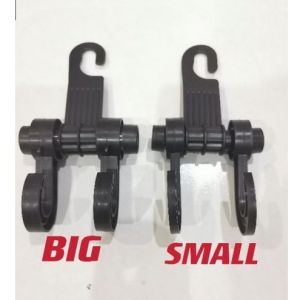 1PCS Car Seat 360 Double Hook Hanger Bag Holder Foldable Organizer Menggantung Barang Kereta Cangkuk