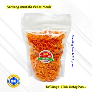 Kentang Goreng Kering balado Pedas manis Kentang Mustofa Anam Original Teri Kacang Snack Cemilan